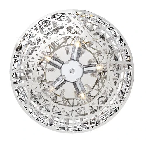 Hot Sale ⌛ Patriot Lighting® Elegant Home Braylen Chrome 5-Light Semi-Flush Mount Ceiling Light ✔️ 6 Hot Sale ⌛ Patriot Lighting® Elegant Home Braylen Chrome 5-Light Semi-Flush Mount Ceiling Light ✔️ - Image 4