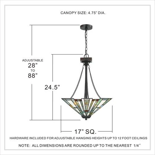Cheap ⭐ Patriot Lighting Elegant Home Patriot Lighting® Elegant Home Trysta Valiant Bronze 3-Light Pendant ⭐ 9 Cheap ⭐ Patriot Lighting Elegant Home Patriot Lighting® Elegant Home Trysta Valiant Bronze 3-Light Pendant ⭐ - Image 7