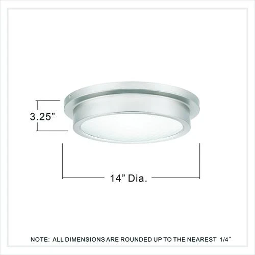 New 🛒 Patriot Lighting® Devin Brushed Nickel Integrated LED Flush Mount Ceiling Light ✨ 7 New 🛒 Patriot Lighting® Devin Brushed Nickel Integrated LED Flush Mount Ceiling Light ✨ - Image 5