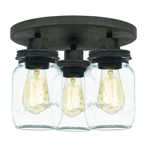 Top 10 ✨ Patriot Lighting® Wheland Matte Black 3-Light Semi-Flush Mount Ceiling Light 👍 3 Top 10 ✨ Patriot Lighting® Wheland Matte Black 3-Light Semi-Flush Mount Ceiling Light 👍