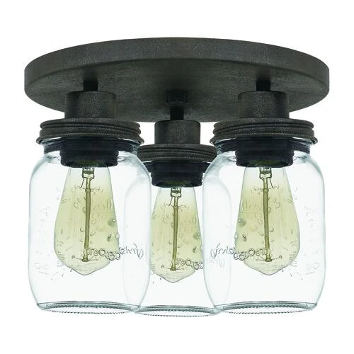 Top 10 ✨ Patriot Lighting® Wheland Matte Black 3-Light Semi-Flush Mount Ceiling Light 👍 4 Top 10 ✨ Patriot Lighting® Wheland Matte Black 3-Light Semi-Flush Mount Ceiling Light 👍 - Image 2