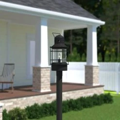Best deal ⭐ Patriot Lighting® Hyannis Textured Black Outdoor Post Light ❤️ -Patriot Lighting Sales OP37005TB L1
