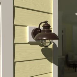 Outlet ⭐ Patriot Lighting® Harwich Burnished Bronze Outdoor Wall Light 🔔 -Patriot Lighting Sales OW21581BBZ LF2
