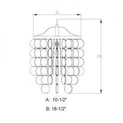 Best Pirce ⭐ Patriot Lighting® Elsa Capiz Shell Satin Nickel Pendant 🤩 -Patriot Lighting Sales P0138 DWG