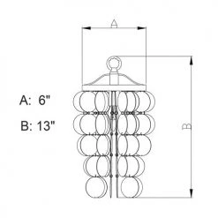 Best Pirce 👏 Patriot Lighting® Elsa Capiz Shell Satin Nickel Pendant ✔️ -Patriot Lighting Sales P0141 DWG
