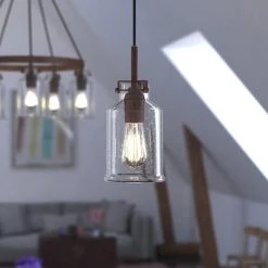 Best Pirce 🥰 Patriot Lighting® Milone Rustic Bronze Mini Pendant ✨ -Patriot Lighting Sales P0259 L2