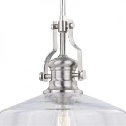 Hot Sale ⌛ Patriot Lighting® Beloit Satin Nickel Pendant ⌛ 10 Hot Sale ⌛ Patriot Lighting® Beloit Satin Nickel Pendant ⌛ -Patriot Lighting Sales P0273 3