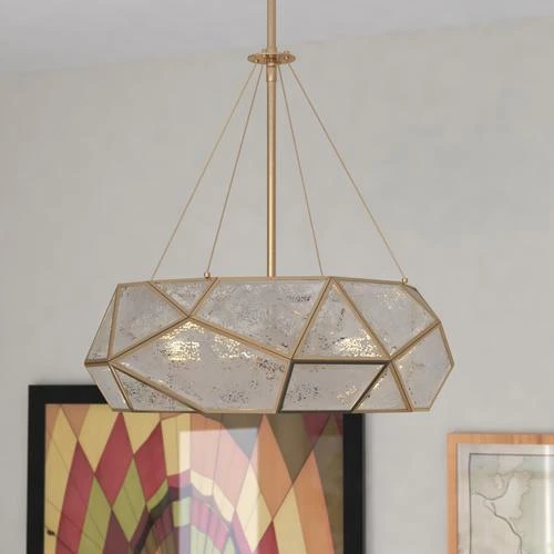 Cheap 😀 Patriot Lighting® Euclid Aged Brass 3 Light Pendant 🛒 8 Cheap 😀 Patriot Lighting® Euclid Aged Brass 3 Light Pendant 🛒 - Image 6