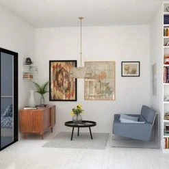 Hot Sale ⌛ Patriot Lighting® Euclid Aged Brass 5 Light Pendant ⌛ -Patriot Lighting Sales P0318 L1