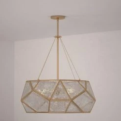 Hot Sale ⌛ Patriot Lighting® Euclid Aged Brass 5 Light Pendant ⌛ -Patriot Lighting Sales P0318 L2