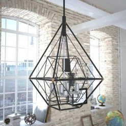 Hot Sale ✨ Patriot Lighting® Bartlett Oil Rubbed Bronze 4 Light Pendant 🔔 -Patriot Lighting Sales P0328 L2