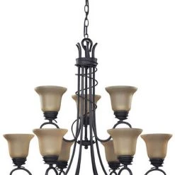 Flash Sale ✨ Patriot Lighting® Replacement Glass Shade For Sophia 9-Light Chandelier ONLY ⭐