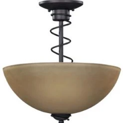 New 🎉 Patriot Lighting® Replacement Glass Shade For Sophia 3-Light Semi-Flush Mount ⭐