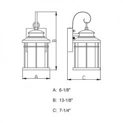Best Pirce 🔥 Patriot Lighting® Melbourne Oil-Rubbed Bronze LED Outdoor Wall Light 🧨 -Patriot Lighting Sales T0162 DWG