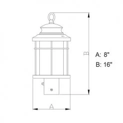 Buy 👏 Patriot Lighting® Melbourne Oil-Rubbed Bronze Outdoor Post Light 😉 15 Buy 👏 Patriot Lighting® Melbourne Oil-Rubbed Bronze Outdoor Post Light 😉 -Patriot Lighting Sales T0165 DWG