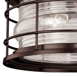 Cheap 🌟 Patriot Lighting® Hyannis Burnished Bronze 2-Light Outdoor Flush Mount Light ⭐ -Patriot Lighting Sales T0166 3