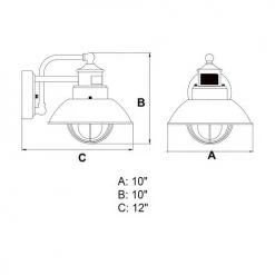 Hot Sale 🥰 Patriot Lighting® Dualux® Harwich Burnished Bronze Outdoor Wall Light 😉 -Patriot Lighting Sales T0263 DWG