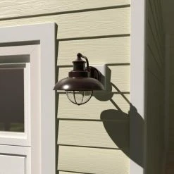 Hot Sale 🥰 Patriot Lighting® Dualux® Harwich Burnished Bronze Outdoor Wall Light 😉 -Patriot Lighting Sales T0263 LF1