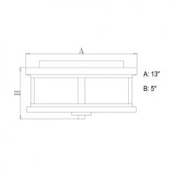 Brand new ⭐ Patriot Lighting® Cumberland Rust Iron 2-Light Outdoor Flush Mount Light 🤩 11 Brand new ⭐ Patriot Lighting® Cumberland Rust Iron 2-Light Outdoor Flush Mount Light 🤩 -Patriot Lighting Sales T0290 DWG