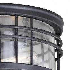 Brand new 😉 Patriot Lighting® Wrightwood Vintage Black 2-Light Outdoor Flush Mount Light ⌛ -Patriot Lighting Sales T0361 2