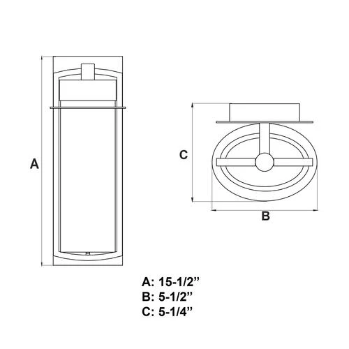 Promo ❤️ Patriot Lighting® Logan Carbon Bronze LED Outdoor Wall Light 🎁 6 Promo ❤️ Patriot Lighting® Logan Carbon Bronze LED Outdoor Wall Light 🎁 - Image 4