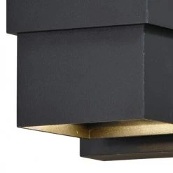 New ⭐ Patriot Lighting® Lavage Textured Black LED Outdoor Wall Light ✔️ -Patriot Lighting Sales T0396 1