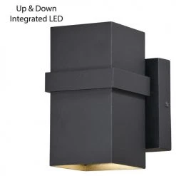 Buy ✨ Patriot Lighting® Lavage Textured Black LED Outdoor Wall Light 😀 -Patriot Lighting Sales T0397 3