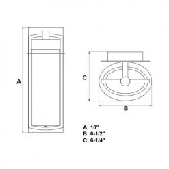 Top 10 🌟 Patriot Lighting® Logan Carbon Bronze LED Outdoor Wall Light ⌛ -Patriot Lighting Sales T0425 DWG