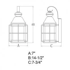 Cheapest ❤️ Patriot Lighting® Revered Oil-Rubbed Bronze Outdoor Wall Light ⌛ 9 Cheapest ❤️ Patriot Lighting® Revered Oil-Rubbed Bronze Outdoor Wall Light ⌛ -Patriot Lighting Sales T0463 DWG