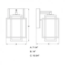 Discount ❤️ Patriot Lighting® Hyde Park Espresso Bronze Outdoor Wall Light ✔️ 9 Discount ❤️ Patriot Lighting® Hyde Park Espresso Bronze Outdoor Wall Light ✔️ -Patriot Lighting Sales T0467 DWG