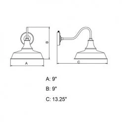 Cheapest 🔥 Patriot Lighting® Dorado Red Outdoor Wall Light ⭐ -Patriot Lighting Sales T0486 DWG