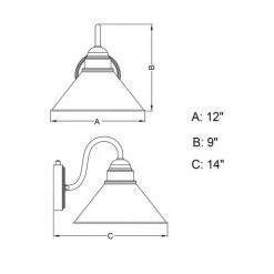 Wholesale ⭐ Patriot Lighting® Outland Brushed Pewter Outdoor Wall Light 🤩 9 Wholesale ⭐ Patriot Lighting® Outland Brushed Pewter Outdoor Wall Light 🤩 -Patriot Lighting Sales T0494 DWG