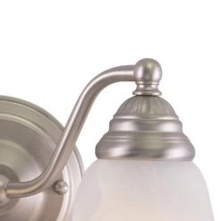 Budget 😀 Patriot Lighting® Standford Brushed Nickel 2 Light Vanity Light ⌛ -Patriot Lighting Sales VL35122BN 3