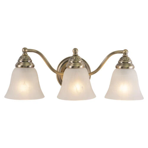 Promo 🎁 Patriot Lighting® Standford Antique Brass 3 Light Vanity Light 🧨 3 Promo 🎁 Patriot Lighting® Standford Antique Brass 3 Light Vanity Light 🧨