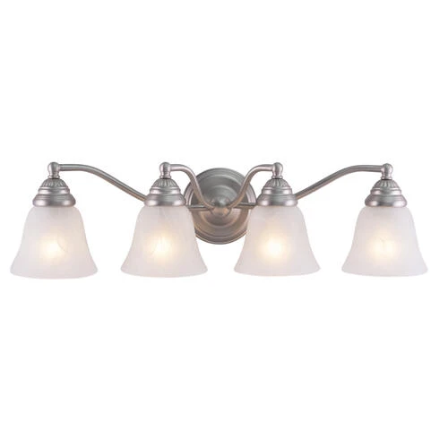 Brand new 🌟 Patriot Lighting® Standford Brushed Nickel 4 Light Vanity Light 🧨 3 Brand new 🌟 Patriot Lighting® Standford Brushed Nickel 4 Light Vanity Light 🧨