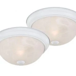 Best Sale 🎉 Patriot Lighting® Stella White 1-Light Flush Mount Ceiling Light - 2 Pack 🎉