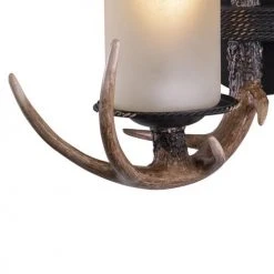 New ⌛ Patriot Lighting® Yoho Black Walnut 1 Light Antler Vanity Light 👍 -Patriot Lighting Sales W0032 2