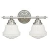 Best Pirce 😀 Patriot Lighting® Huntley Satin Nickel 2 Light Vanity Light ⌛ -Patriot Lighting Sales W0169