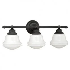 Promo ✨ Patriot Lighting® Huntley Oil Rubbed Bronze 3 Light Vanity Light 🎁