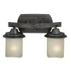 Budget 🎉 Patriot Lighting® Halifax Black Walnut 2 Light Vanity Light 🎉 -Patriot Lighting Sales W0182