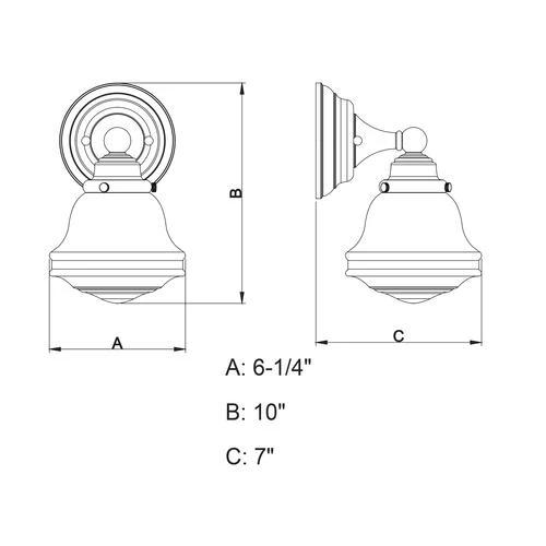 Cheap 🛒 Patriot Lighting® Huntley Oil Rubbed Bronze 1 Light Vanity Light ✔️ 6 Cheap 🛒 Patriot Lighting® Huntley Oil Rubbed Bronze 1 Light Vanity Light ✔️ - Image 4