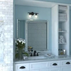 Best Pirce ⭐ Patriot Lighting® Huntley Oil Rubbed Bronze 2 Light Vanity Light ✨ -Patriot Lighting Sales W0189 L1