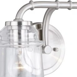 Discount 😀 Patriot Lighting® Toledo Satin Nickel 2 Light Vanity Light ⭐ -Patriot Lighting Sales W0240 1