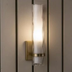Brand new ⭐ Patriot Lighting® Vilo Natural Brass 1 Light Vanity Light ⌛ -Patriot Lighting Sales W0309 5