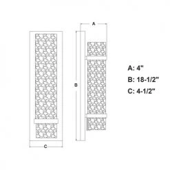 Buy 💯 Patriot Lighting® Vilo Natural Brass 1 Light Vanity Light 😉 -Patriot Lighting Sales W0310 DWG