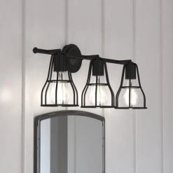 Brand new 🎁 Patriot Lighting® Clybourn Oil Rubbed Bronze 3 Light Vanity Light ✔️ -Patriot Lighting Sales W0313 L2