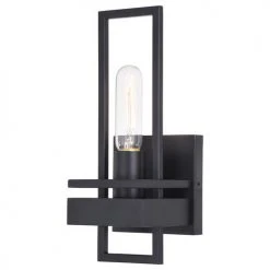 New ✔️ Patriot Lighting® Marquis Matte Black 1 Light Wall Light 👍