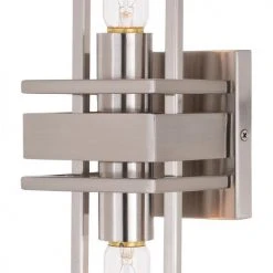 Buy 👏 Patriot Lighting® Marquis Satin Nickel 2 Light Wall Light 🤩 -Patriot Lighting Sales W0346 1
