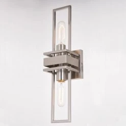 Buy 👏 Patriot Lighting® Marquis Satin Nickel 2 Light Wall Light 🤩 -Patriot Lighting Sales W0346 3