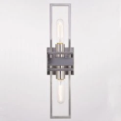Buy 👏 Patriot Lighting® Marquis Satin Nickel 2 Light Wall Light 🤩 -Patriot Lighting Sales W0346 4